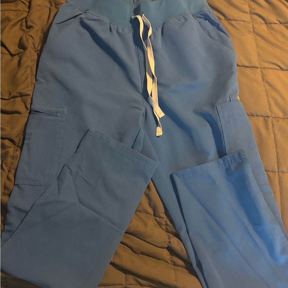 Figs Teal Technical Collection Scrub Pants